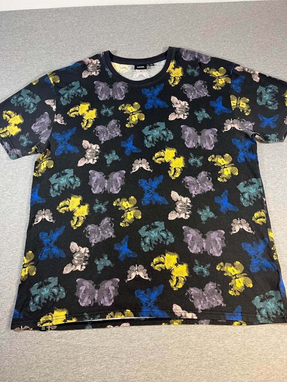 Vans Butterfly Print Black T-Shirt Man’s XXL
